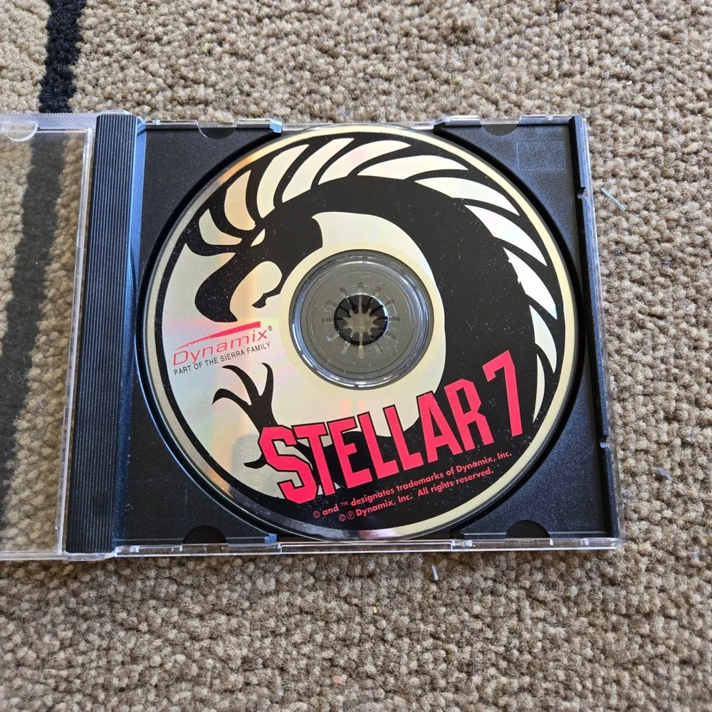 Stellar 7 PC Game Disc Dynamix Sierra Vintage Retro DOSSci-Fi Tank Combat CD-ROM
